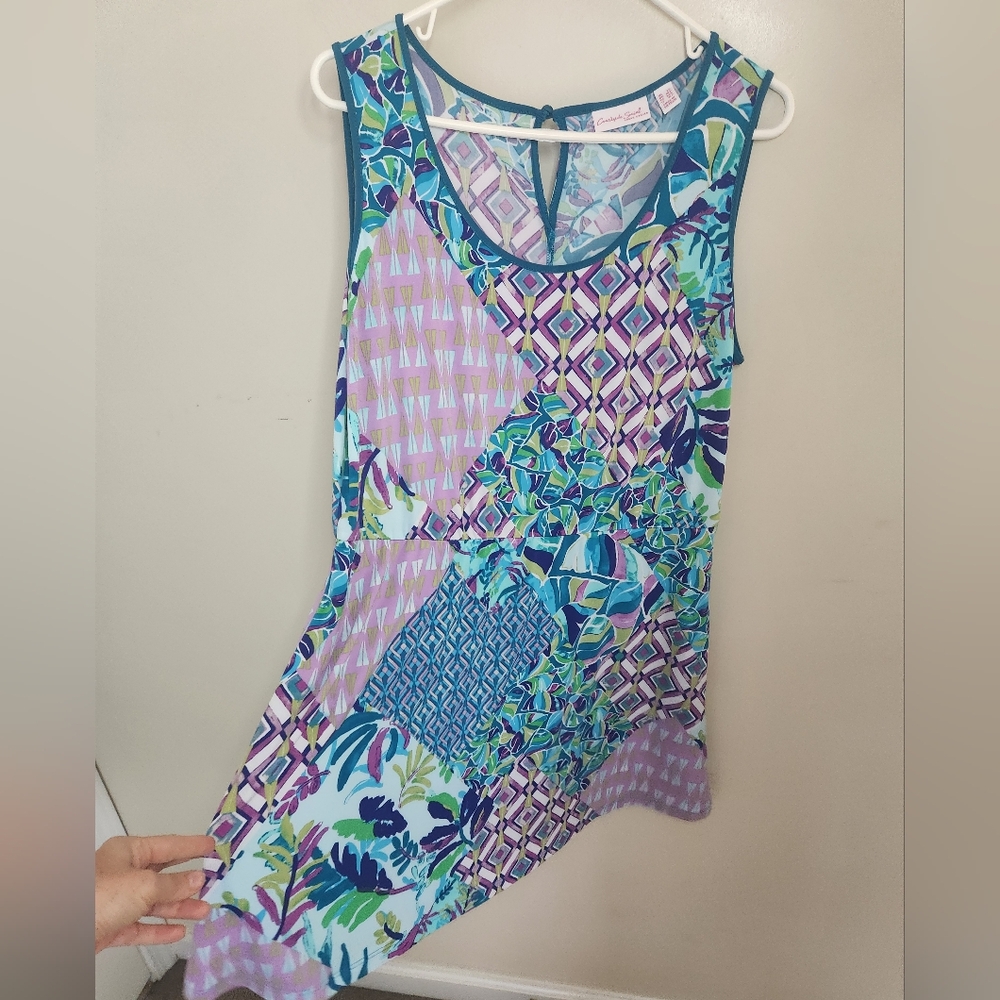 Women's Susan Graver Courtside Social Athletic Dress Sz Petite Large - Picture 3 of 9